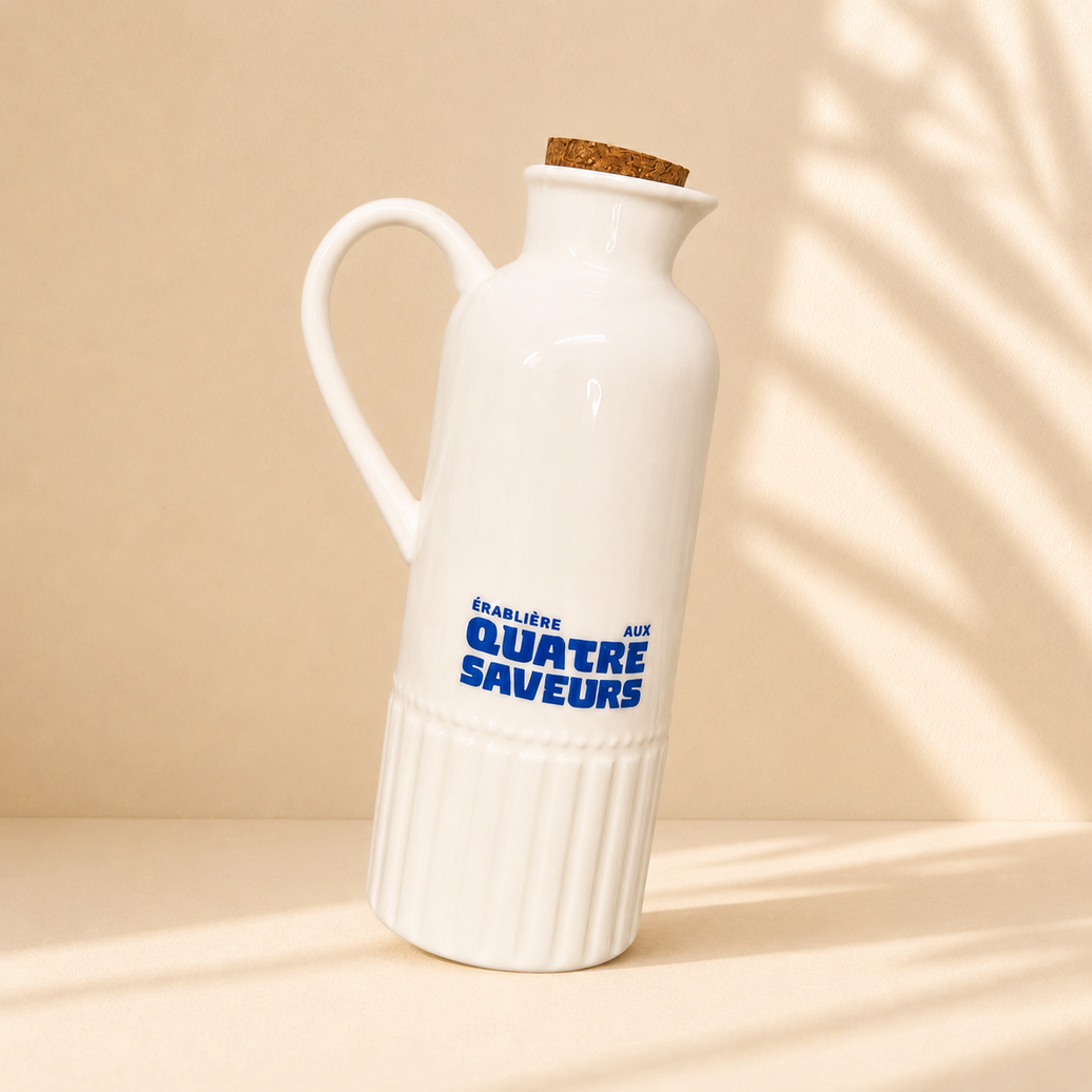 Carafe en céramique pour sirop d'érable