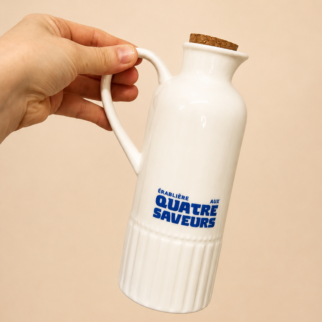 Carafe en céramique pour sirop d'érable