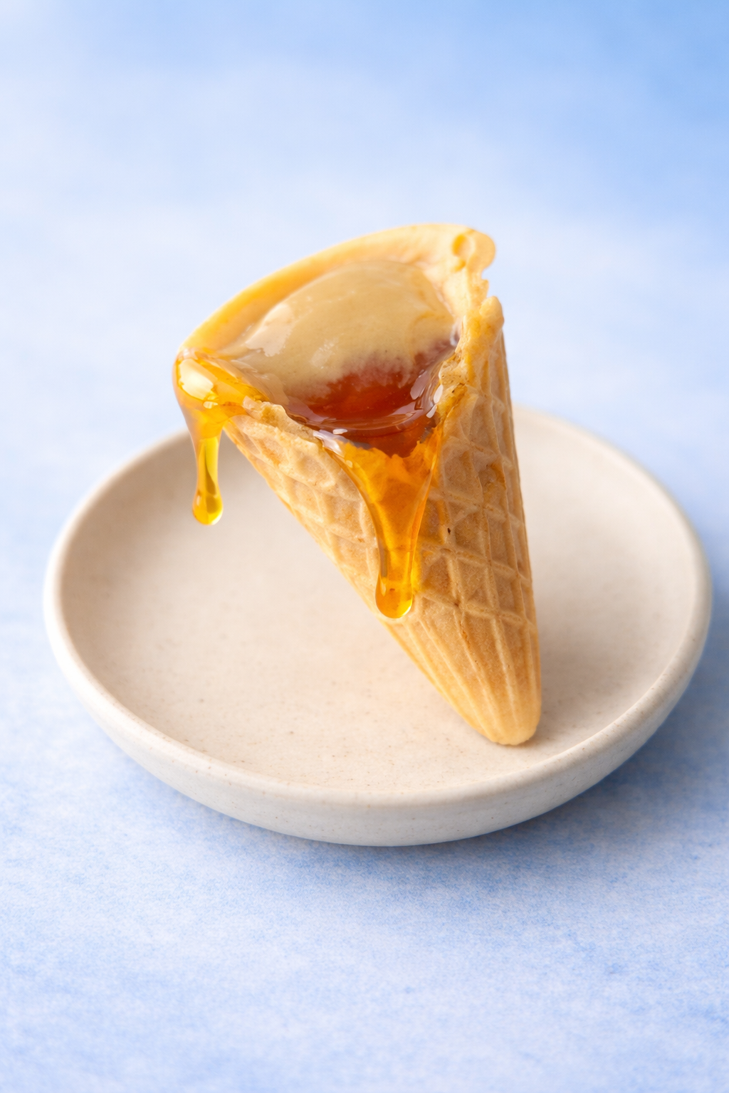 Mini cornets à la tire et au beurre d’érable