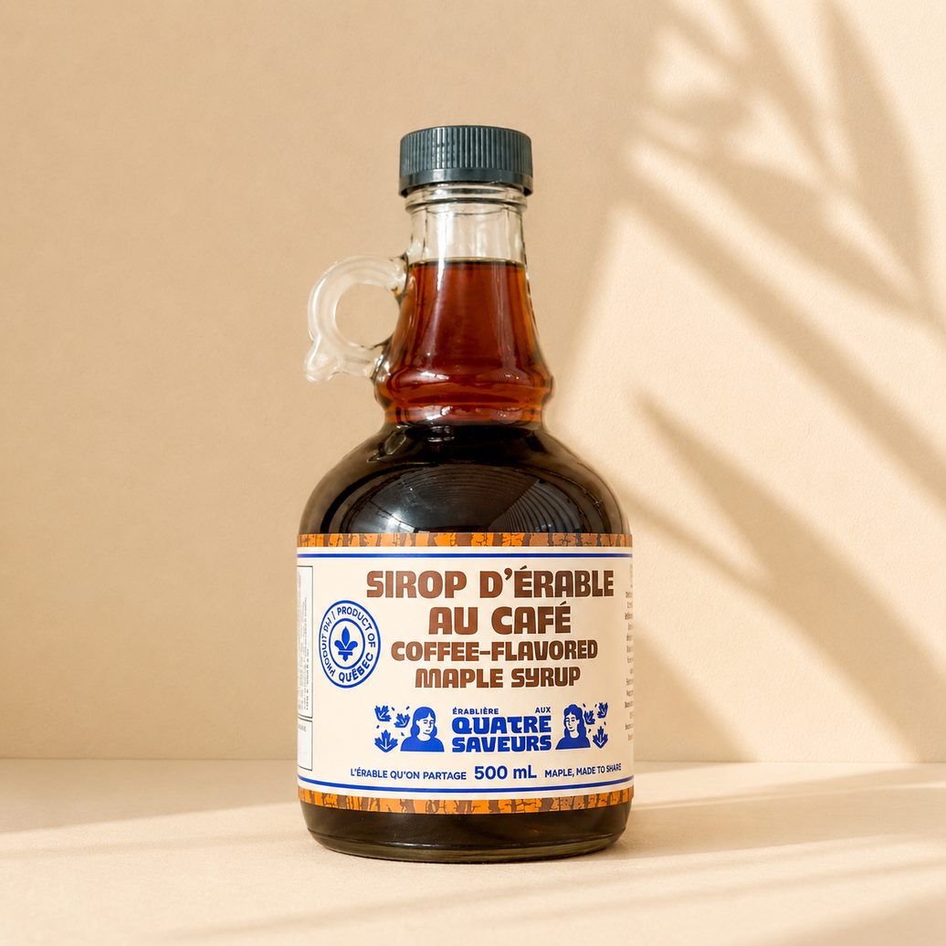 Sirop d’érable aromatisé au café