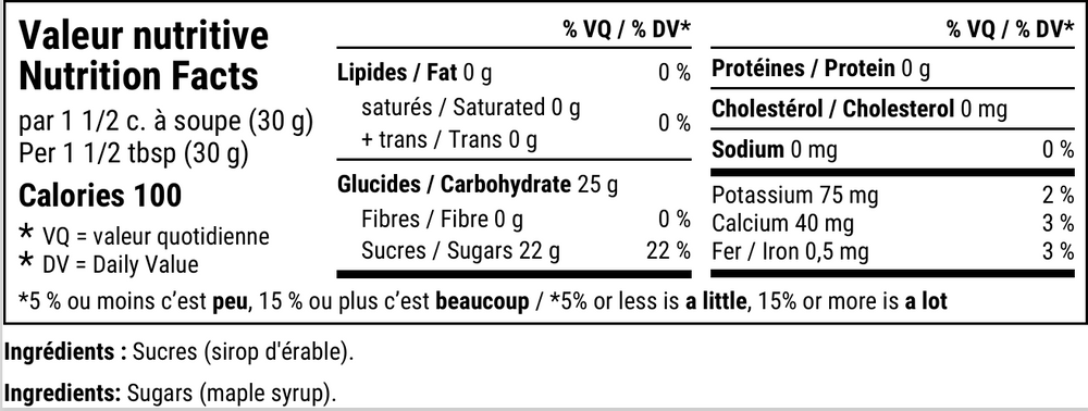 Beurre d'érable