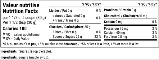 Beurre d'érable