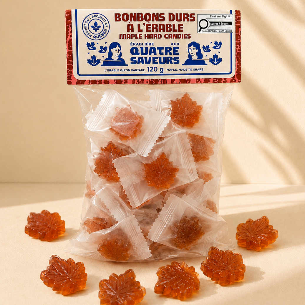 Bonbons durs à l’érable artisanaux