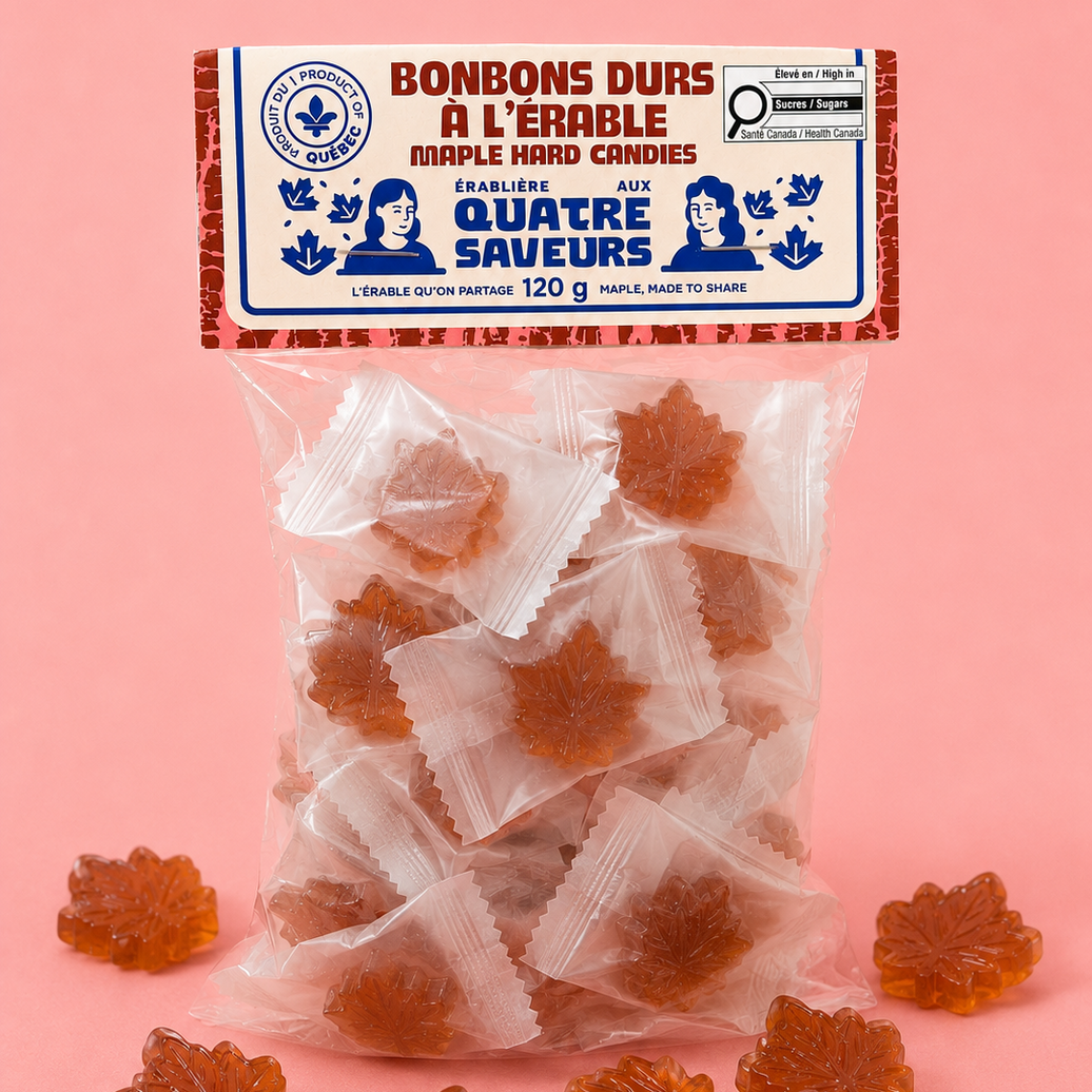 Bonbons durs à l’érable artisanaux