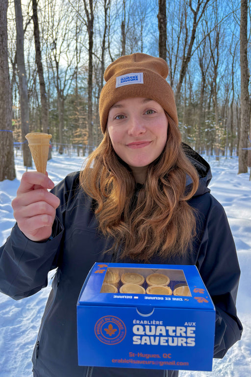 Mini cornet au beurre d'érable
