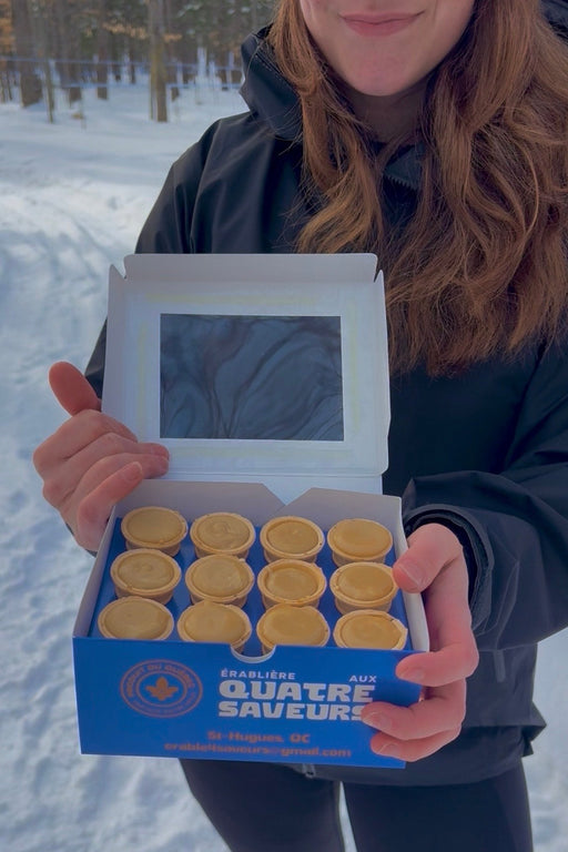Mini cornets à la tire et au beurre d’érable